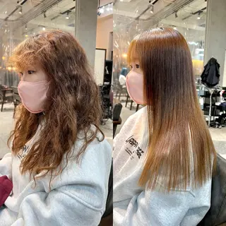 ロング パーマ ヘアアレンジ 🌈インナーカラー ‘ショウマ’🌈のヘアスタイル
