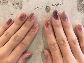 ショート カラー キッズ ネイル マツエク・マツパ illum hicariのネイルデザイン