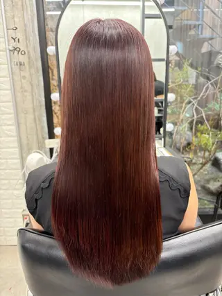 ロング カラー すぐ巻ける縮毛矯正 🍀勝倉　麗のヘアスタイル
