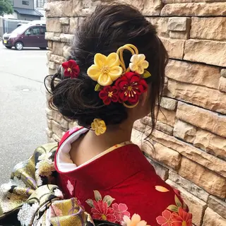 セミロング ヘアアレンジ 松永 真弥のヘアスタイル