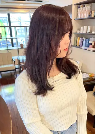 ミディアム カラー 田室 和幸のヘアスタイル