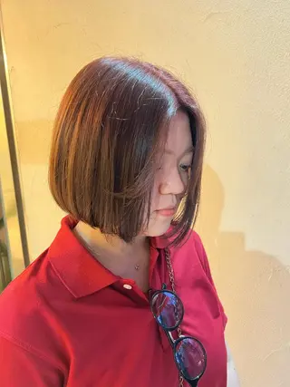 ショート 最高の髪質改善🩵 艶カラー 惠美のヘアスタイル