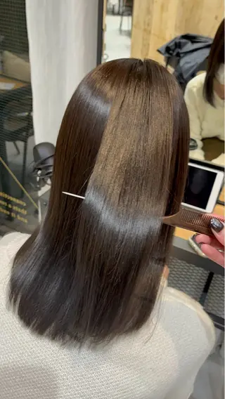 セミロング 堀江 真維のヘアスタイル
