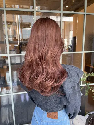ロング カラー 【完全個室】髪質改善 暖色カラー/山崎唯奈のヘアスタイル