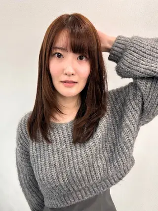 セミロング カラー ❇️安達 優心❇️ レイヤー/艶髪特化のヘアスタイル