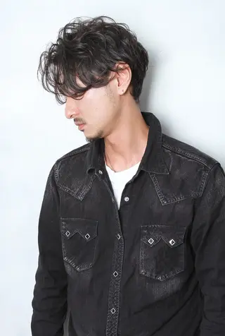 ショート パーマ メンズ marfe天王寺 髪質改善/メンズのヘアスタイル