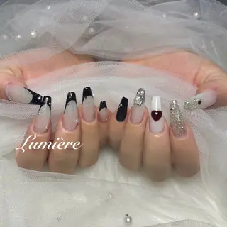 ネイル Lumière｜ ロング｜ワンホンのネイルデザイン