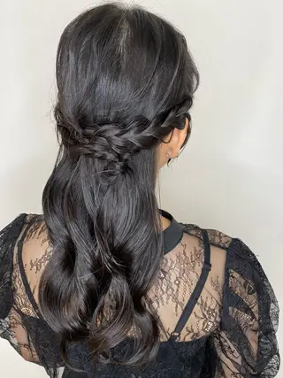 セミロング ヘアアレンジ Hiroshi ヒロシのヘアスタイル