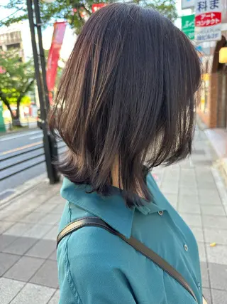 ミディアム 柳瀬 柊人のヘアスタイル