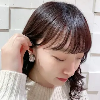 ミディアム カラー 似合わせカット得意 💛RENA💛のヘアスタイル