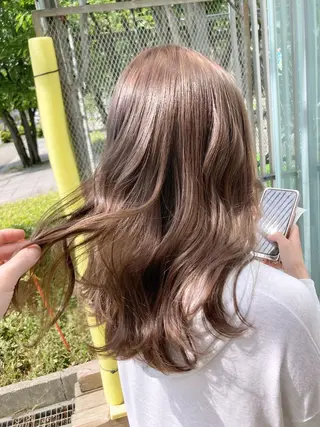 セミロング カラー ヘアアレンジ 🌟東銀座マンツーマ ン🌟タカナシのヘアスタイル