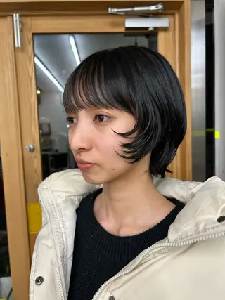 ショート パーマ rapt.所属・🌟カットモデル募集 ！酒井亜美のヘアスタイル