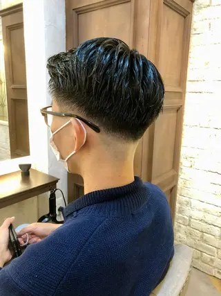 ショート メンズ 鷺沼駅徒歩1分 キシタクのヘアスタイル