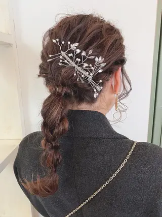 ミディアム ヘアアレンジ 🌼yuna🌼 pagesのヘアスタイル