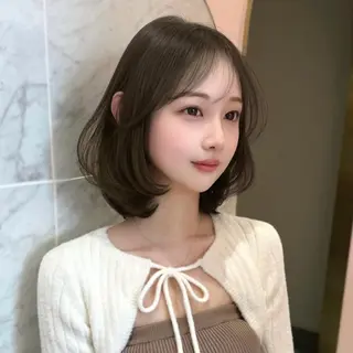 ミディアム カラー モテ韓国ヘア/ レイヤー🤍RIKAのヘアスタイル