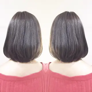 ミディアム カラー ヘアアレンジ 🫧柔色/トレンド カラー/川辺晴加のヘアスタイル