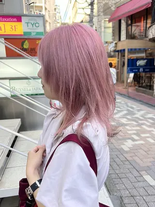 セミロング カラー 透明感カラー/ kazusaのヘアスタイル