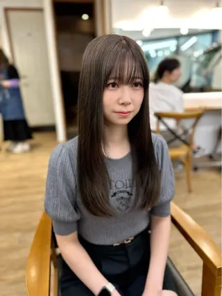 ロング カラー パーマ ヘアアレンジ メンズ キッズ 骨格レイヤーカット 🌿美髪縮毛矯正のヘアスタイル