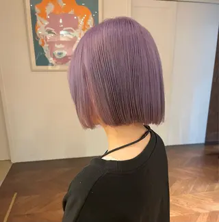 ミディアム カラー SARA山口caz カット/パーマのヘアスタイル