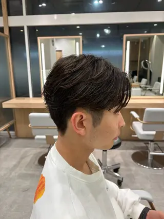 パーマ メンズ 縮毛矯正& 透明感カラー✨レオのヘアスタイル