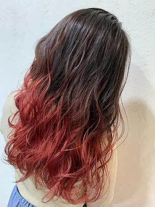 セミロング カラー 天野 開のヘアスタイル