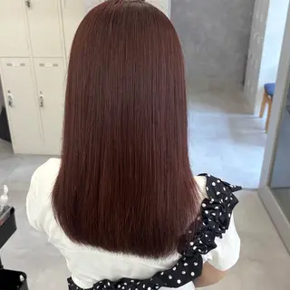 セミロング カラー NUMBER_ ユイナのヘアスタイル