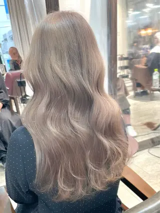 ロング カラー ヘアアレンジ 🎀ハイトーン・艶 カラー HANA🎀のヘアスタイル