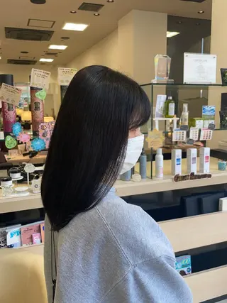 セミロング カラー クロスパーマ/うる艶 カラー/Kurumiのヘアスタイル