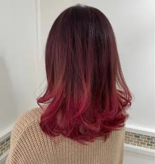 セミロング カラー 前原 真人のヘアスタイル