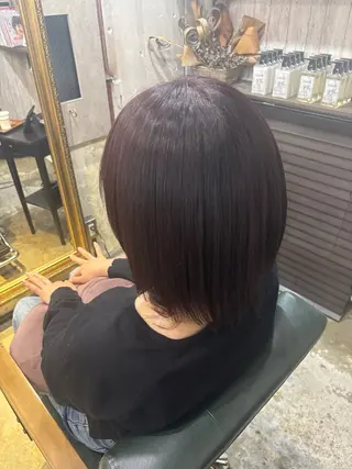 ミディアム カラー チフミ【下北沢🪐 艶カラー🫧】のヘアスタイル