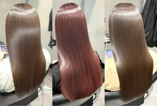 ロング ドライ カット✂️髪質改善のヘアスタイル