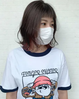 ショート カラー 立川 奈那子のヘアスタイル