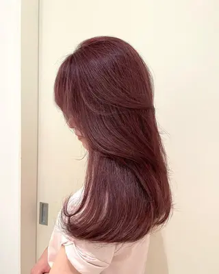 ロング 韓国風🤍 イワサキ　リコ🍒のヘアスタイル