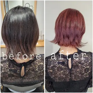 ミディアム カラー 尾野 恭平のヘアスタイル