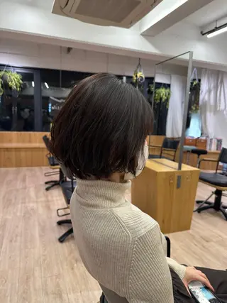 ショート 切りっぱなし/髪質 改善矯正/さやか🫧のヘアスタイル