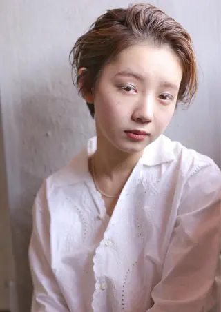 ショート カラー 坂本 裕介/パーマのヘアスタイル