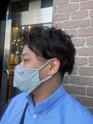 ミディアム カラー パーマ ヘアアレンジ メンズ キッズ ネイル マツエク・マツパ アイブロウ 久木原 ゆりのヘアスタイル