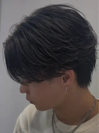 パーマ ヘアアレンジ メンズ fifth park 六反穂 龍介のヘアスタイル