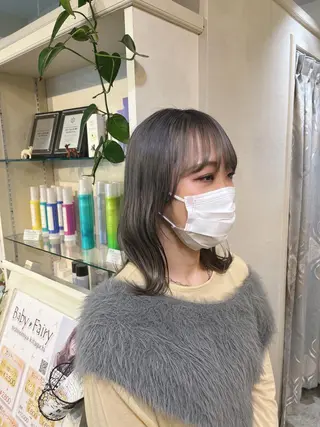 ミディアム カラー カラー職人 なかもと たつひろのヘアスタイル