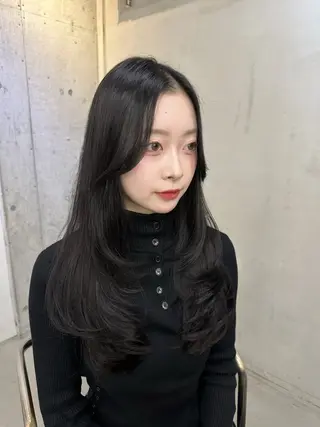 ロング 韓国レイヤー/艶髪/ manami🥣のヘアスタイル