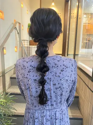 ロング カラー ヘアアレンジ ナカジマ ボブ/レイヤーのヘアスタイル