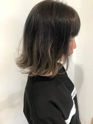 ミディアム カラー ヤマモト マイのヘアスタイル