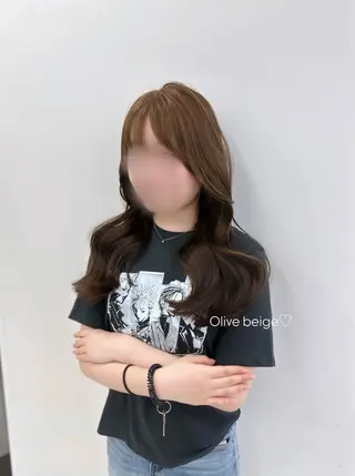 ロング カラー パーマ ヘアアレンジ メンズ キッズ ♥️韓国ヘア レイヤー♥️ゆりのヘアスタイル