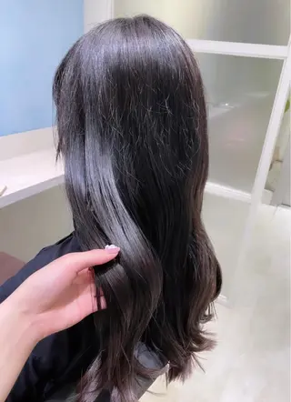 ロング カラー 🌷ピンク/韓国風 暖色カラー ゆい🌷のヘアスタイル
