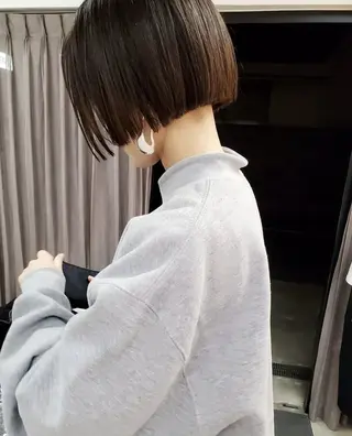 ショート カラー ボブ/透明感カラー 🌿栄🌿kouneのヘアスタイル