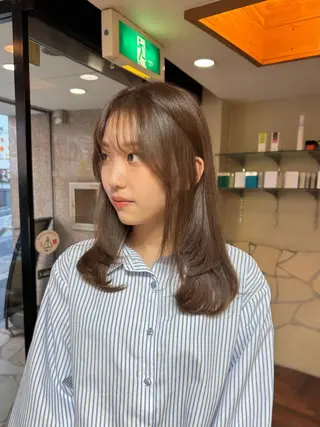 ミディアム カラー 矢野 晃平のヘアスタイル