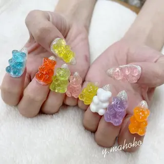 ネイル パラジェル有/ 長さだし/mahoのネイルデザイン