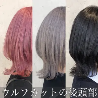 ショート カラー ヘアアレンジ ｲﾝﾅｰｶﾗｰ屋さん 🫧伊藤拓実のヘアスタイル