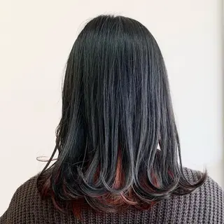 セミロング カラー 大林 千尋のヘアスタイル