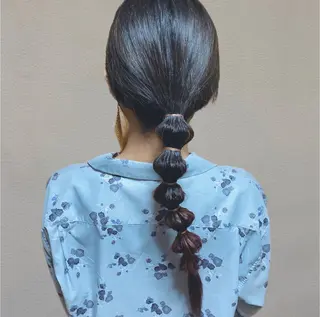 カラー ヘアアレンジ 🥀寒色女神 山口玲奈🥀のヘアスタイル